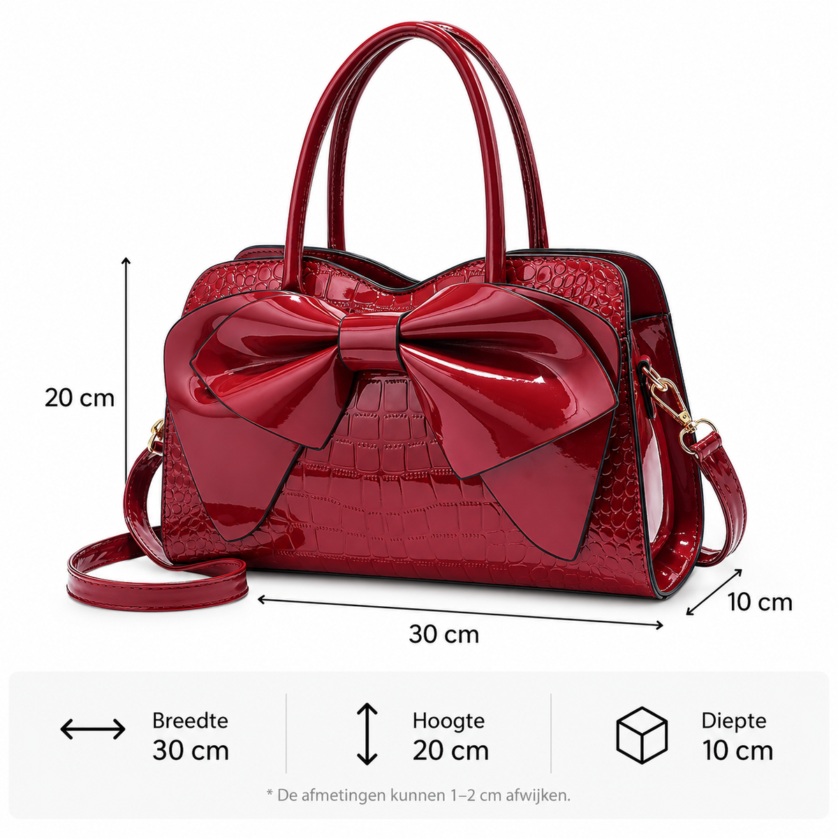 Trendy dames handtas met grote strik – Modieuze en stijlvolle look