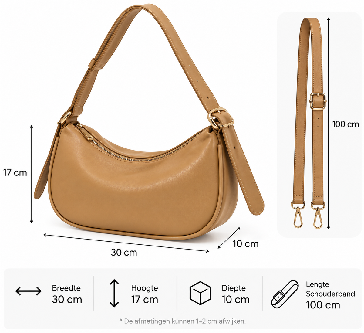 Trendy Schouder Tas – Stijlvolle en Ruime Dames Tas voor Elke Dag