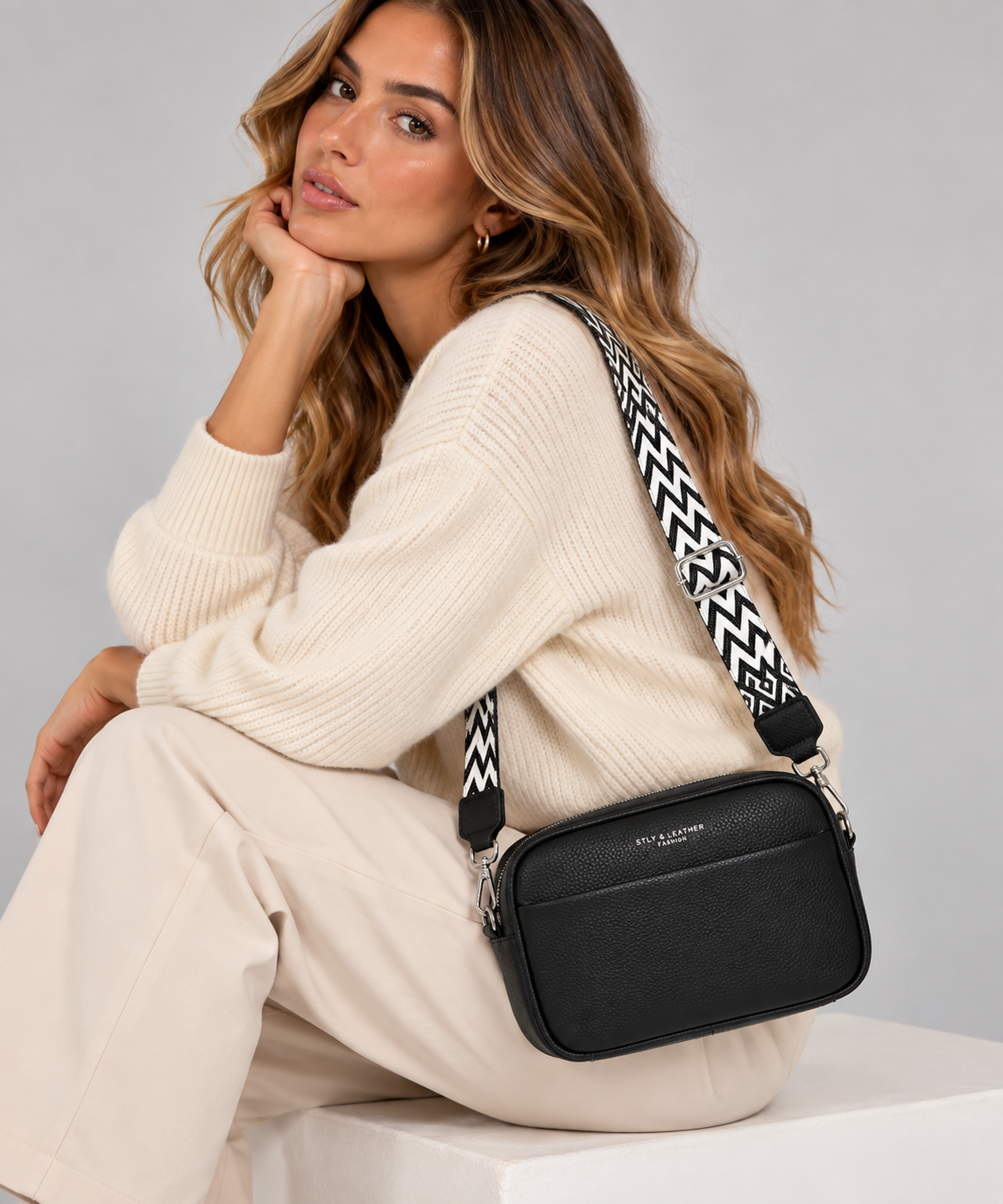 Luxe Crossbody Tas met Bohemian Schouderband