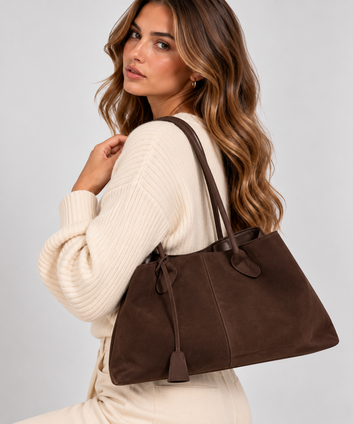 Luxe Dames Tote Bag - Ruime Vegan Leren Shopper