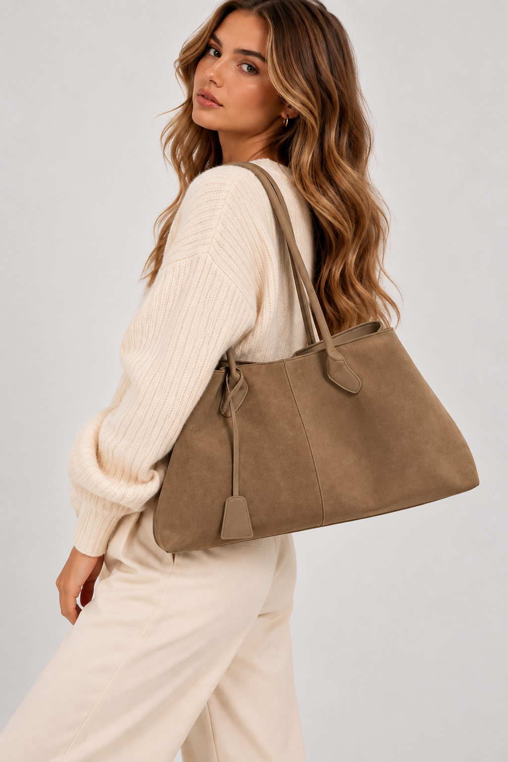Luxe Dames Tote Bag - Ruime Vegan Leren Shopper