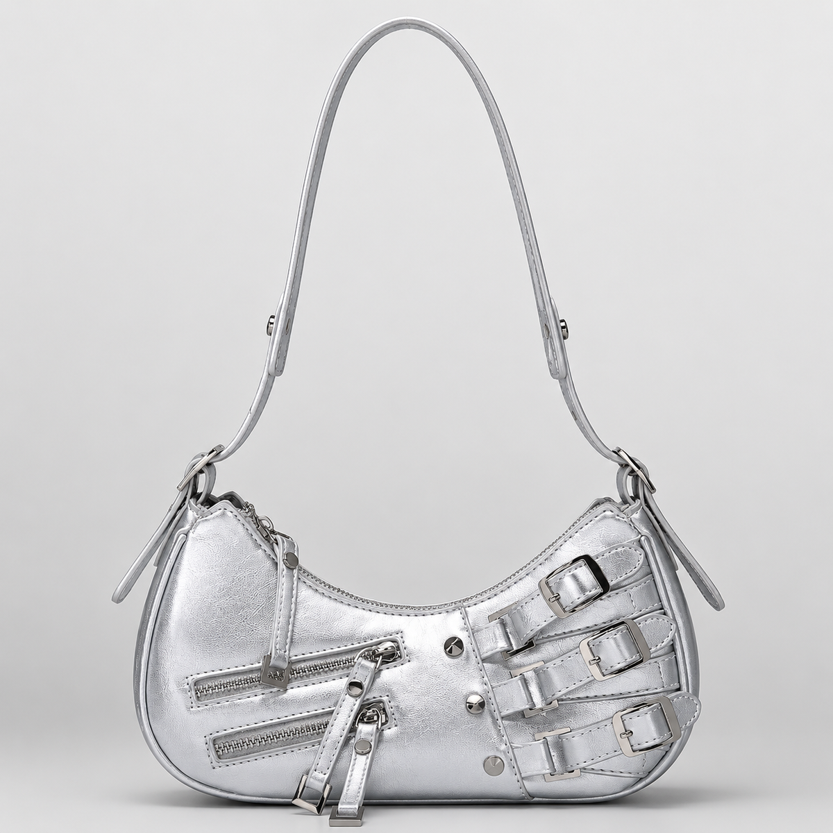 Schoudertas | Dames | Nylon & Vegan Leer | Vintage