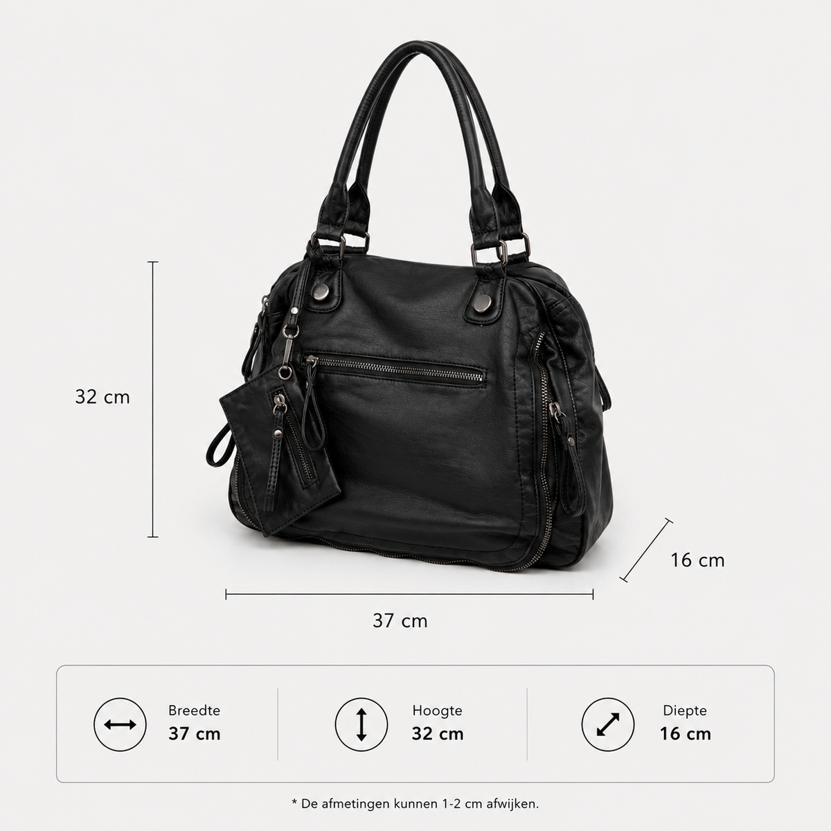Tote Bag | Dames | Vegan Leer | XL | Ruim