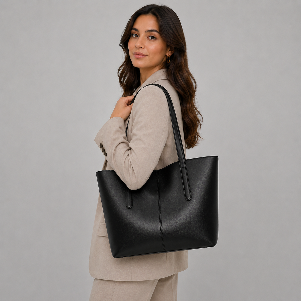 Tote Bag | Dames | Vegan Leer | Groot | Schoudertas