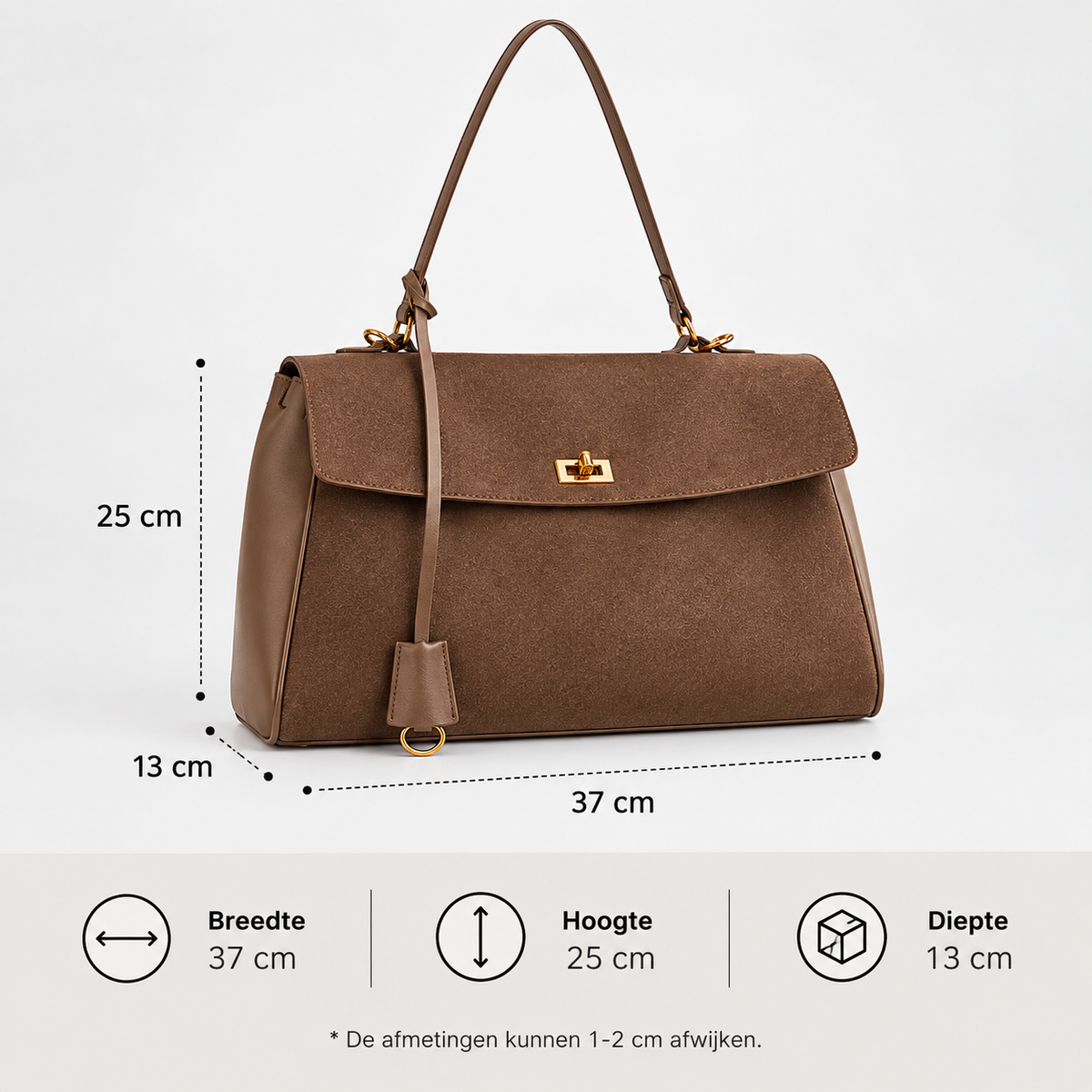 Handtas Dames | Ruim | PU Leer | Werk & Dagelijks