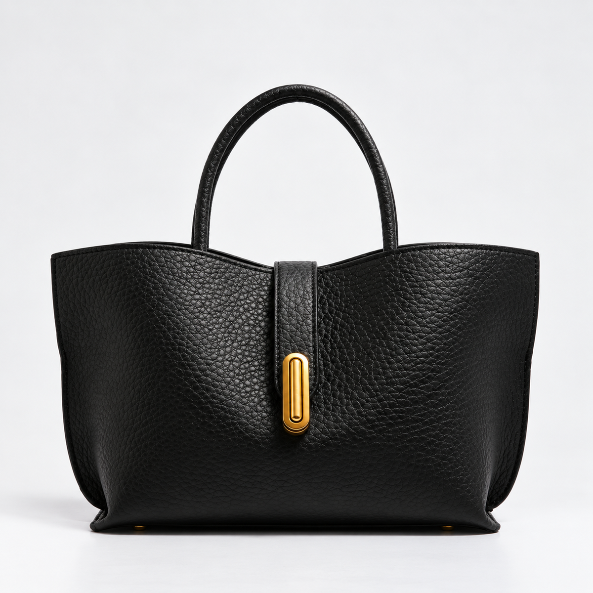 Handtas | Dames | Zwart | PU Leer | Gouden Details