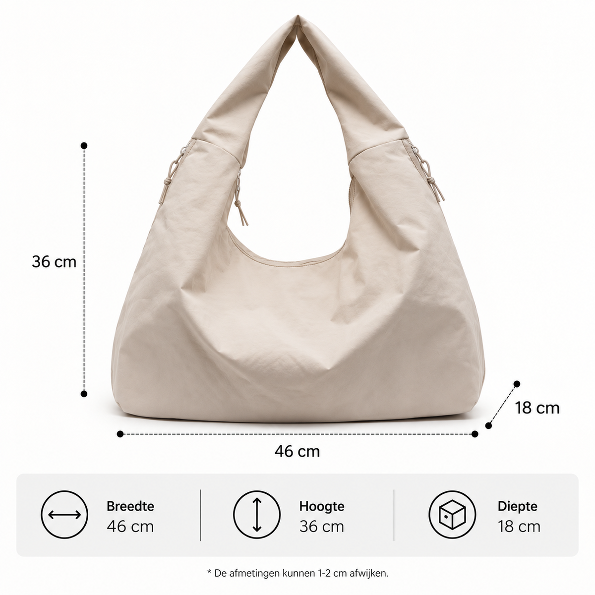 Tote Bag Dames | Oversized | Ruim | Werk & Reizen