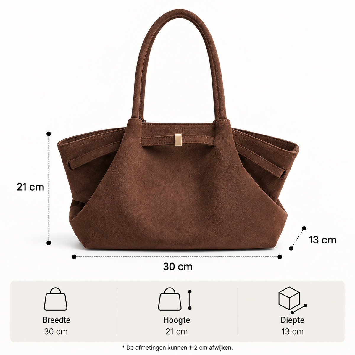 Tote Bag | Dames | Faux Suède | Ruim | Schoudertas