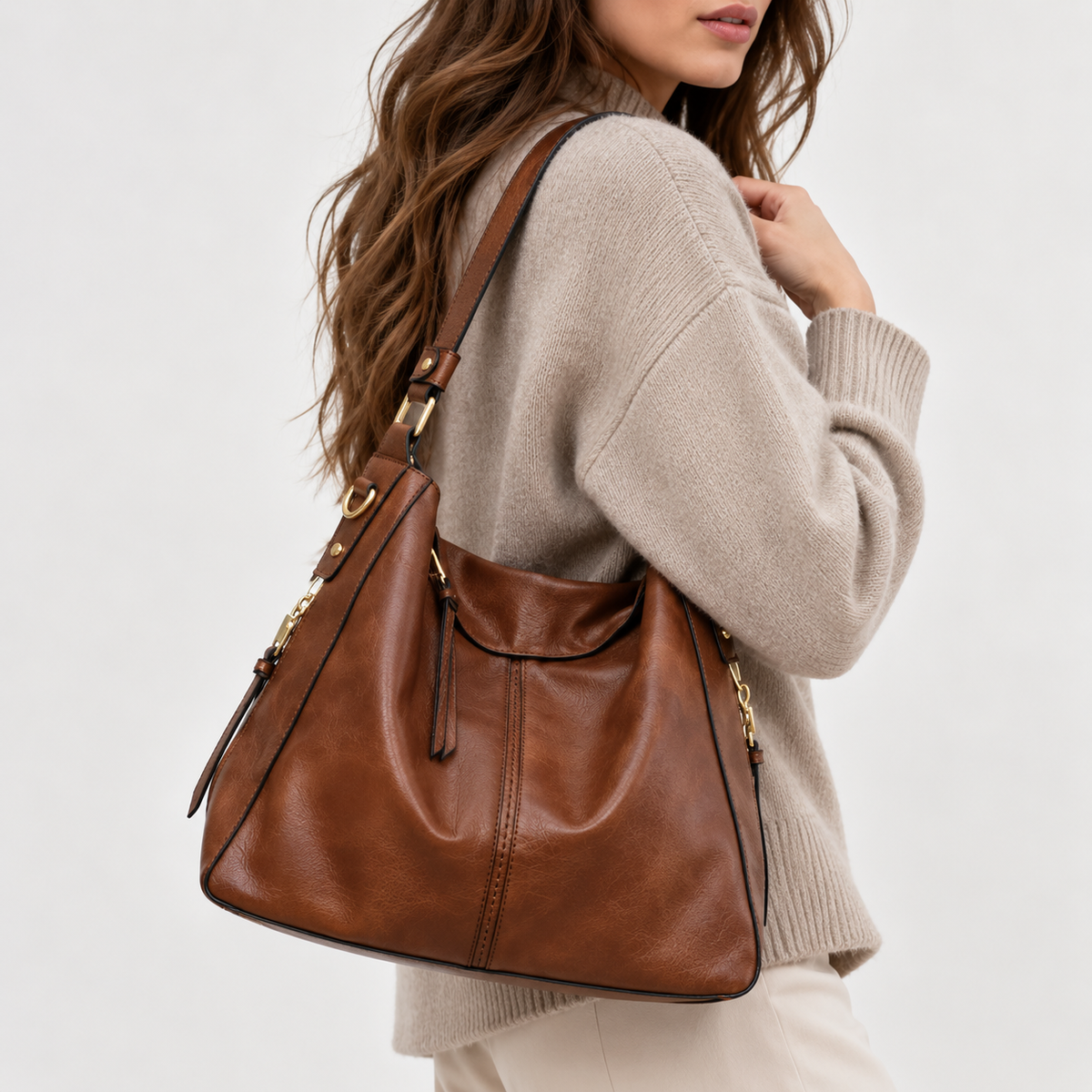 Premium Hobo Handtas – Inclusief Gratis Portemonnee
