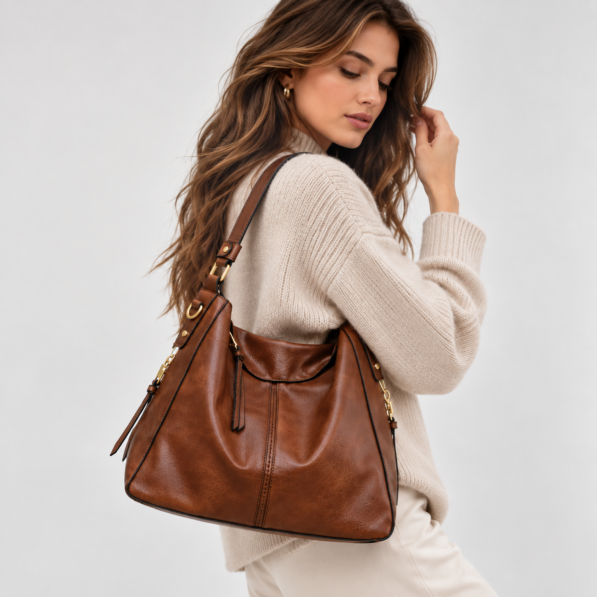 Premium Hobo Handtas – Inclusief Gratis Portemonnee