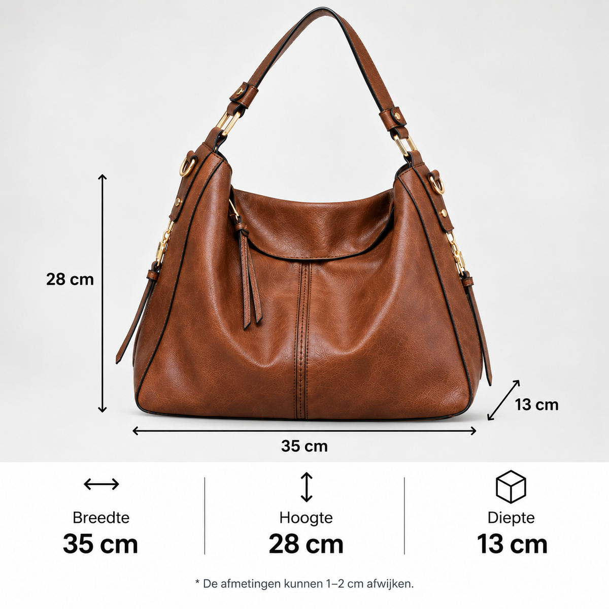 Premium Hobo Handtas – Inclusief Gratis Portemonnee