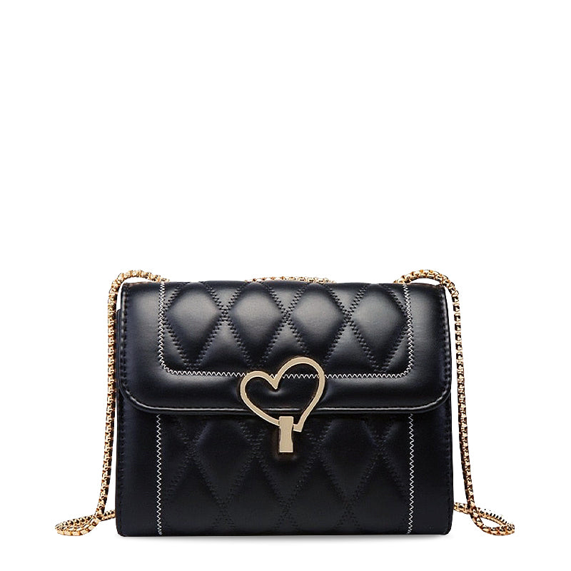 Trendy Crossbody Handtas met Hart Detail – Compact & Chic
