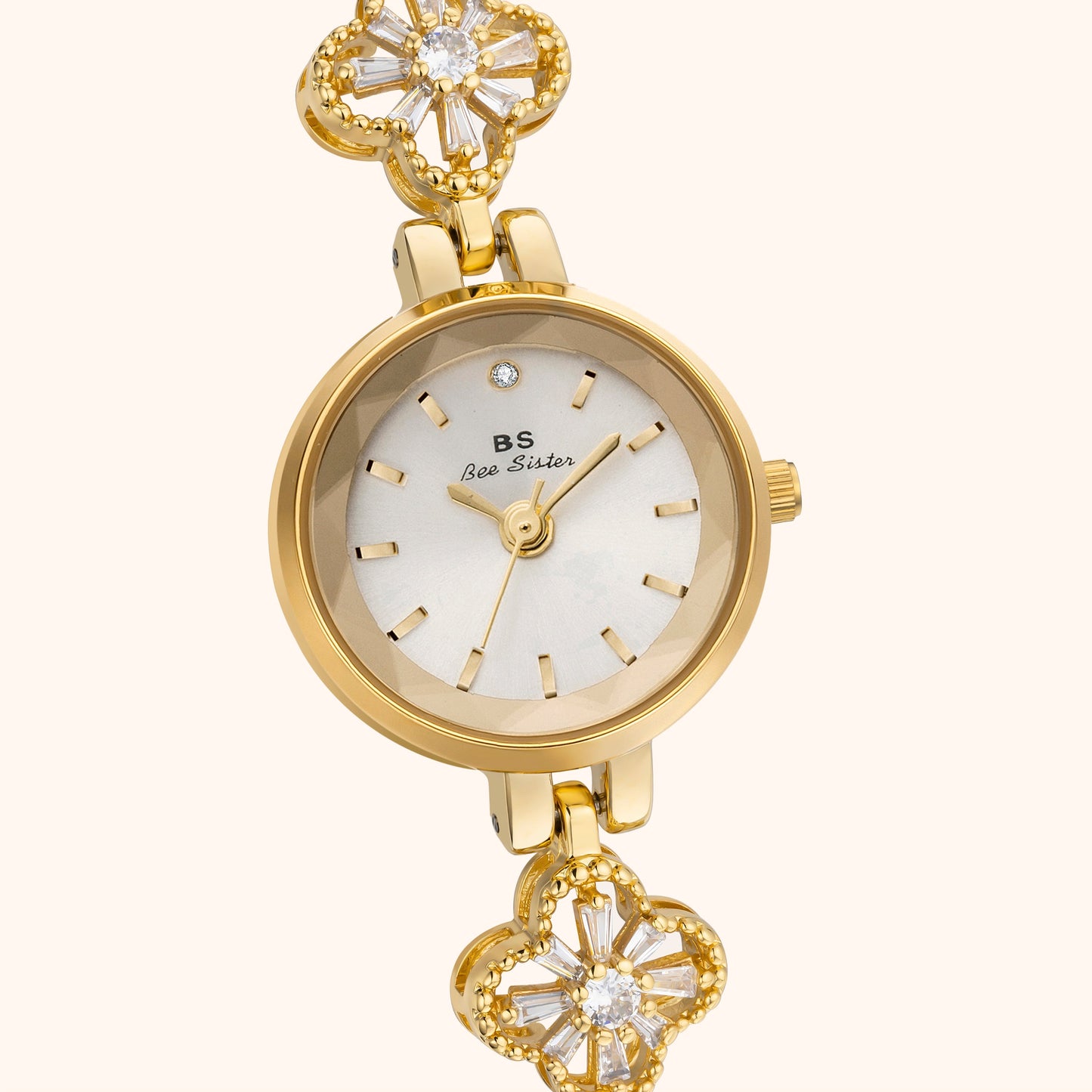 Dameshorloge Goud – Elegant 23mm Design met Japans Quartz Uurwerk
