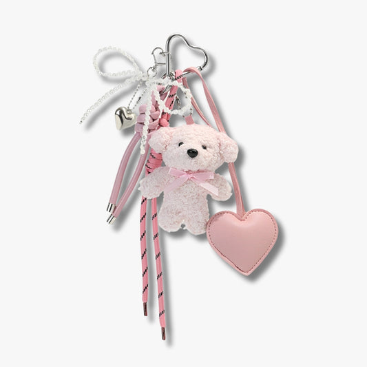 Teddy Bear Bag Charm – Luxe Tashanger Dames