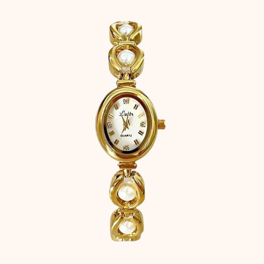 Luxe Dameshorloge met Pareldetails