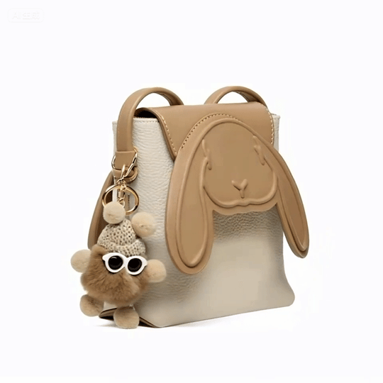 Trendy Schoudertas Dames – Bunny Bag met Speels Ontwerp en Sleutelhanger