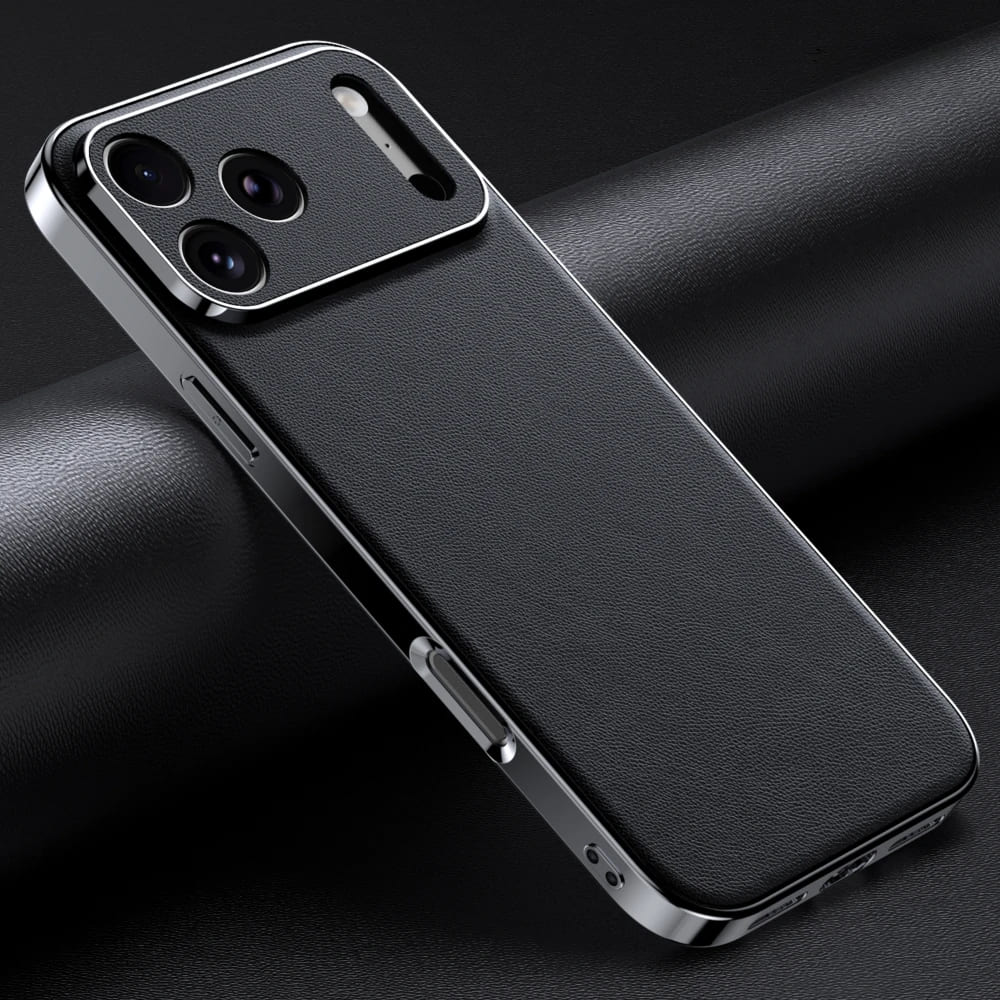 Premium IPhone Hoesje – Luxe Leerlook & Bescherming