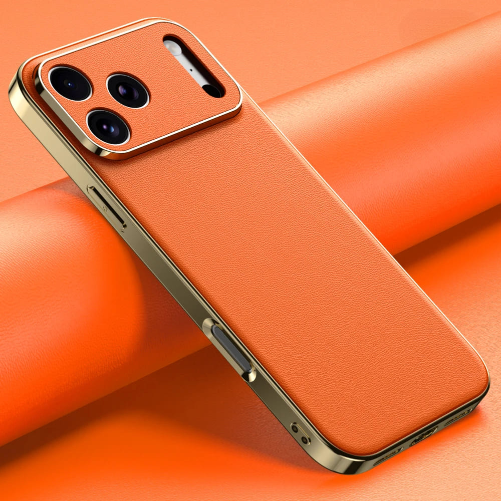 Premium IPhone Hoesje – Luxe Leerlook & Bescherming