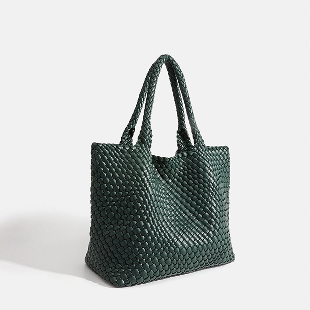 Geweven Dames Tote Bag – Luxe Handtas met Ruim Design