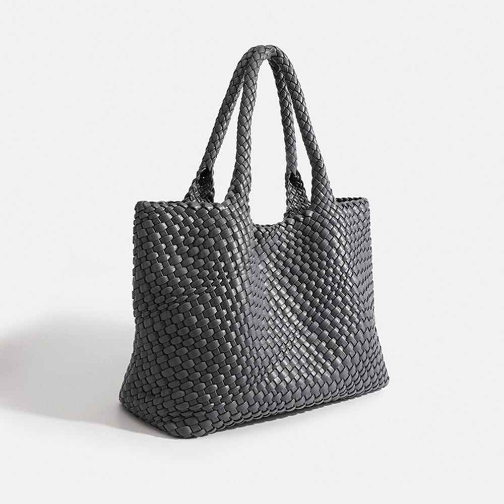 Geweven Dames Tote Bag – Luxe Handtas met Ruim Design