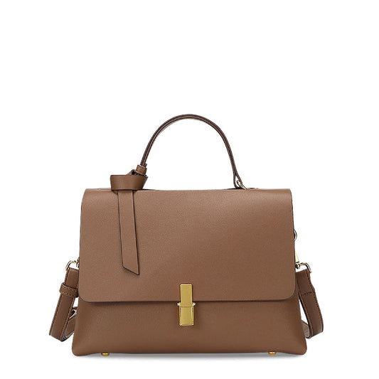 Elegant & Tijdloos - Luxe Handtas met Gouden Sluiting