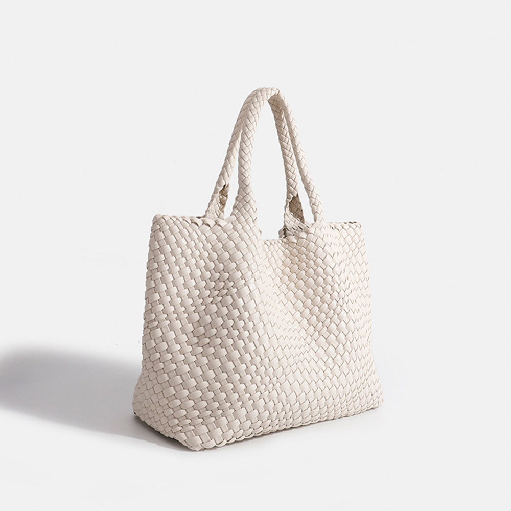 Geweven Dames Tote Bag – Luxe Handtas met Ruim Design
