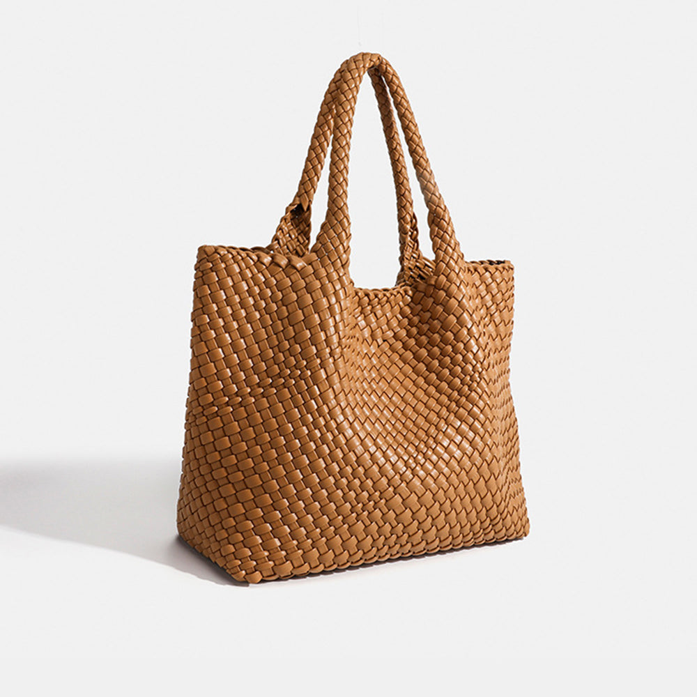 Geweven Dames Tote Bag – Luxe Handtas met Ruim Design