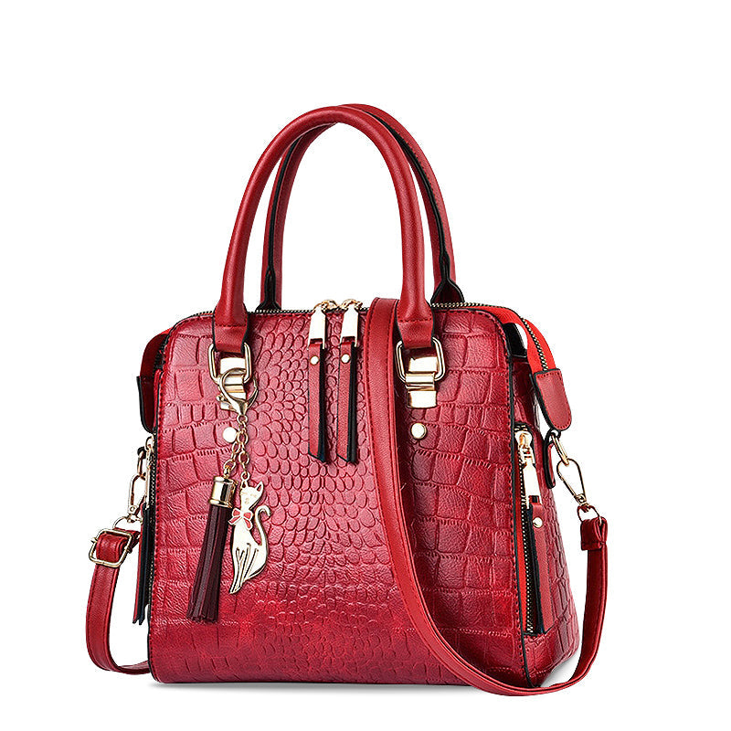 Designer Stijl Crocoprint Tas voor Vrouwen – Chic & Functioneel