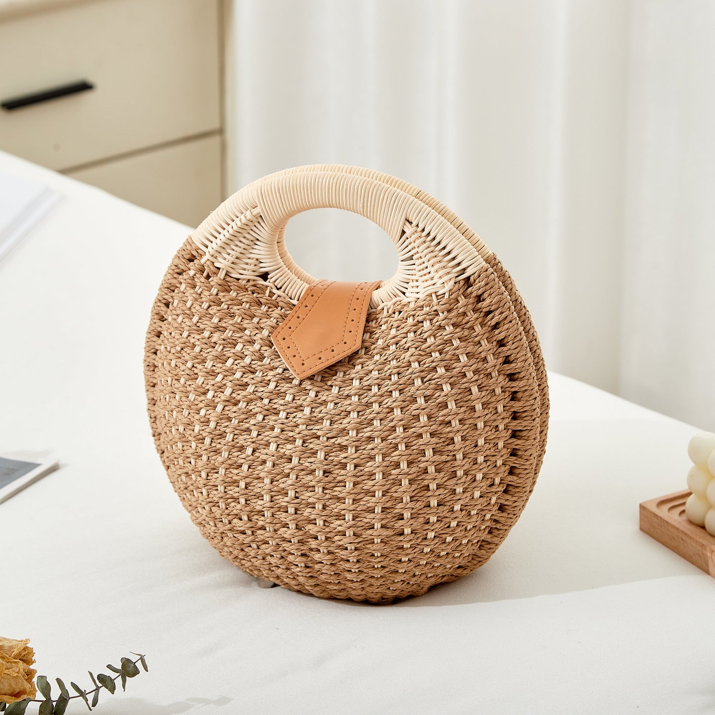 Handgeweven Schelptas – Luxe Strandtas Voor Dames
