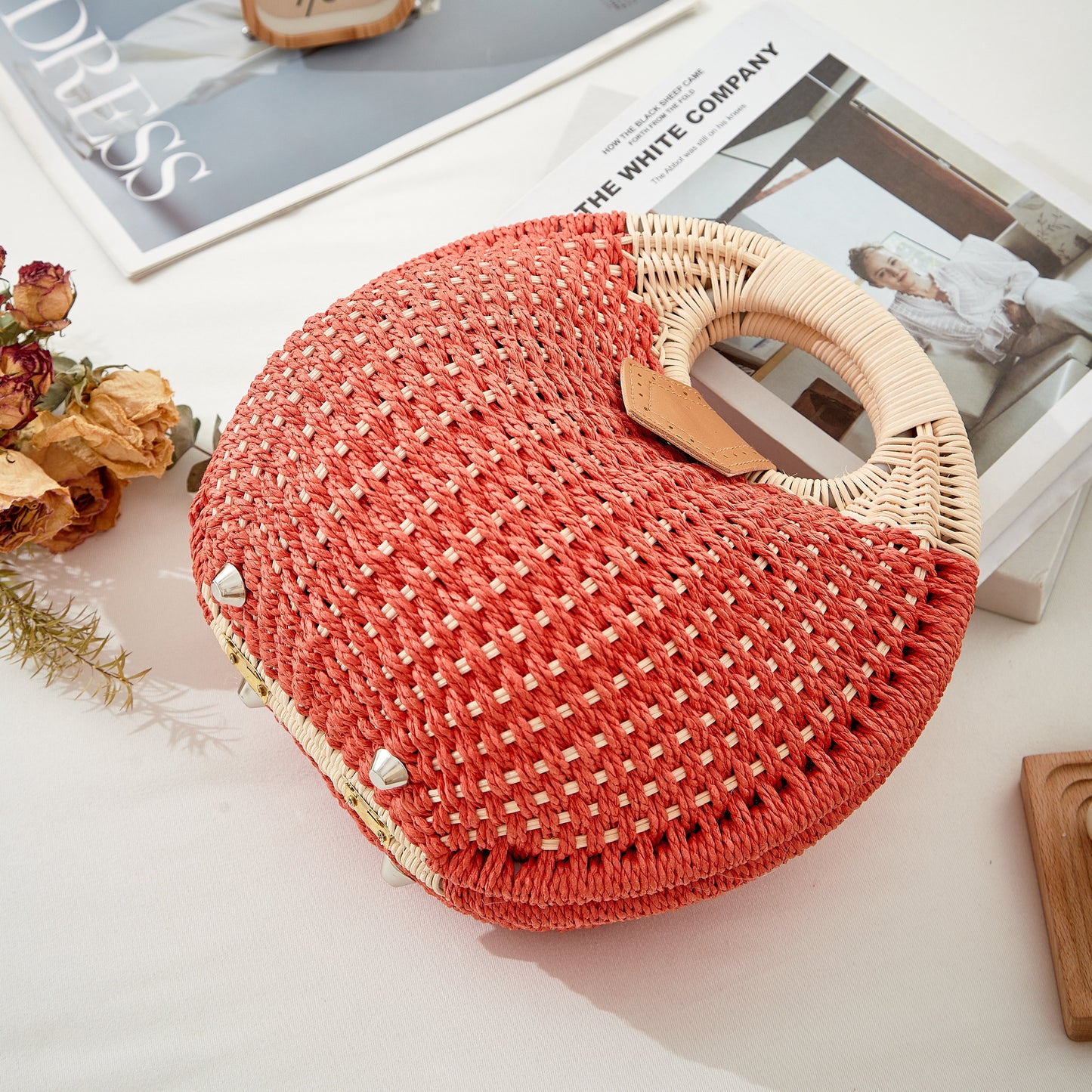 Handgeweven Schelptas – Luxe Strandtas Voor Dames