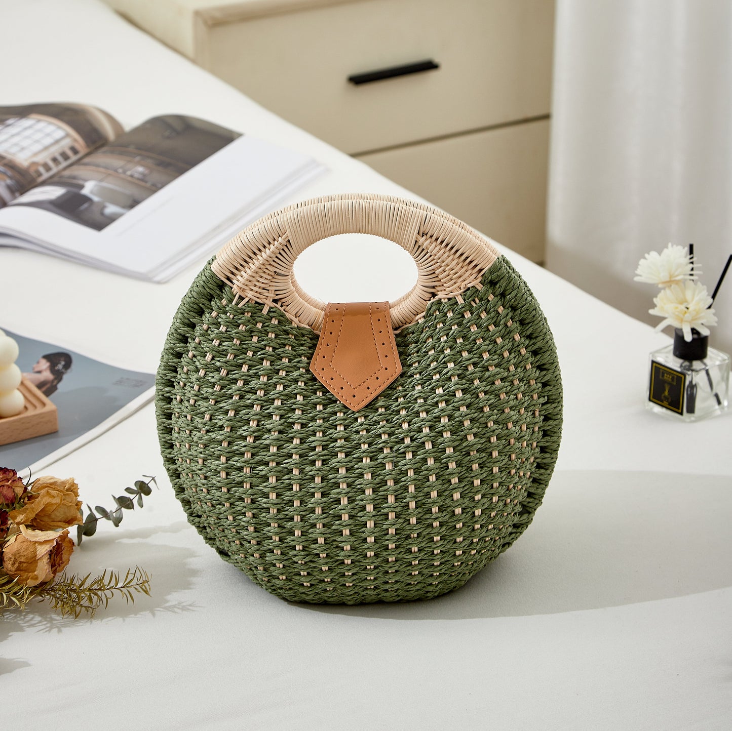 Handgeweven Schelptas – Luxe Strandtas Voor Dames