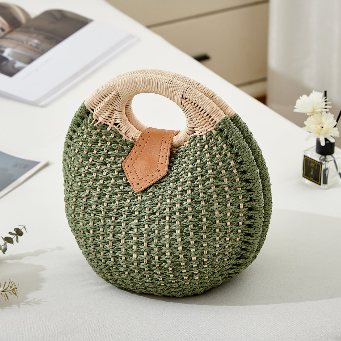 Handgeweven Schelptas – Luxe Strandtas Voor Dames