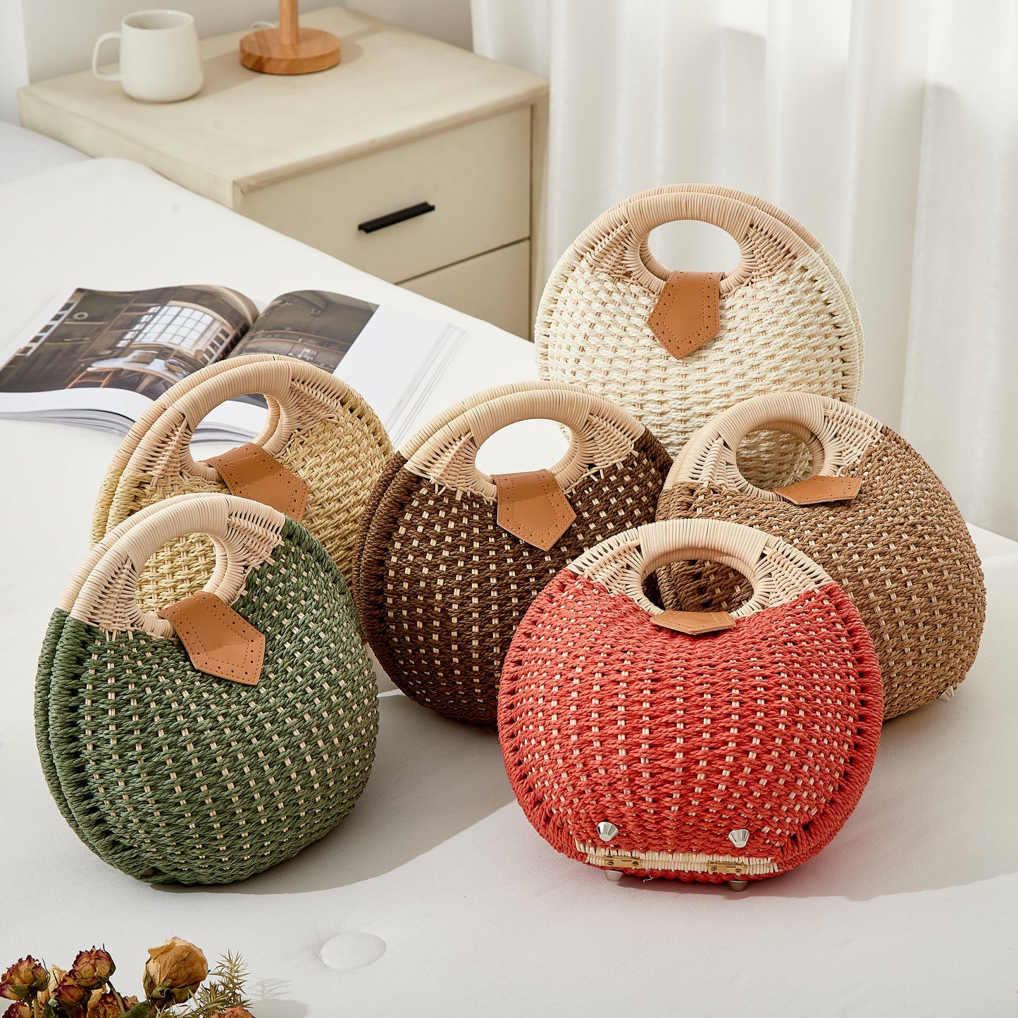 Handgeweven Schelptas – Luxe Strandtas Voor Dames