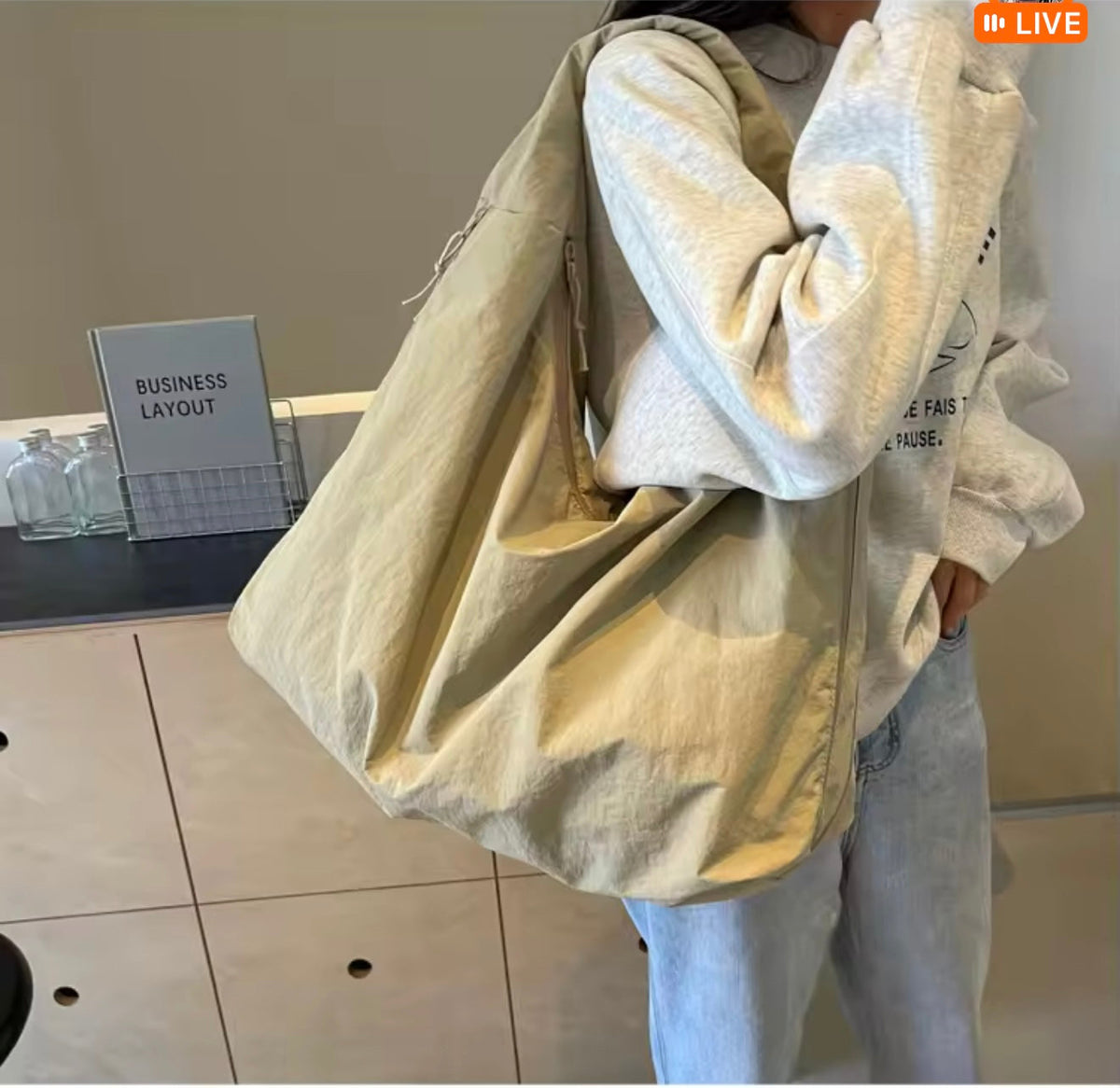 Tote Bag Dames | Oversized | Ruim | Werk & Reizen