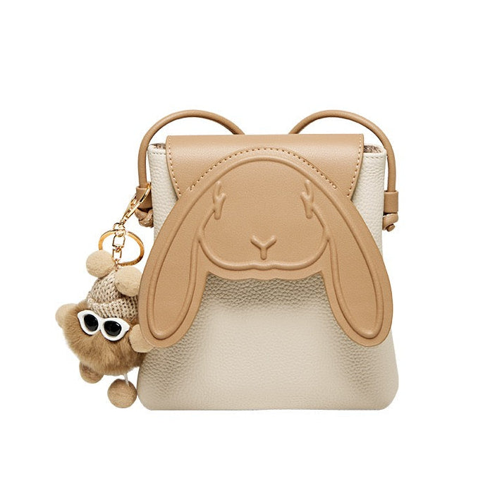 Trendy Schoudertas Dames – Bunny Bag met Speels Ontwerp en Sleutelhanger