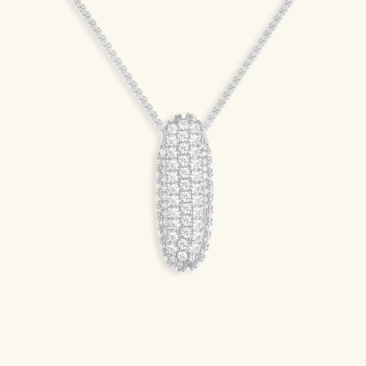 Initial Ketting Goudkleurig | Bubble Letter Hanger | Luxe Zirkonia Look