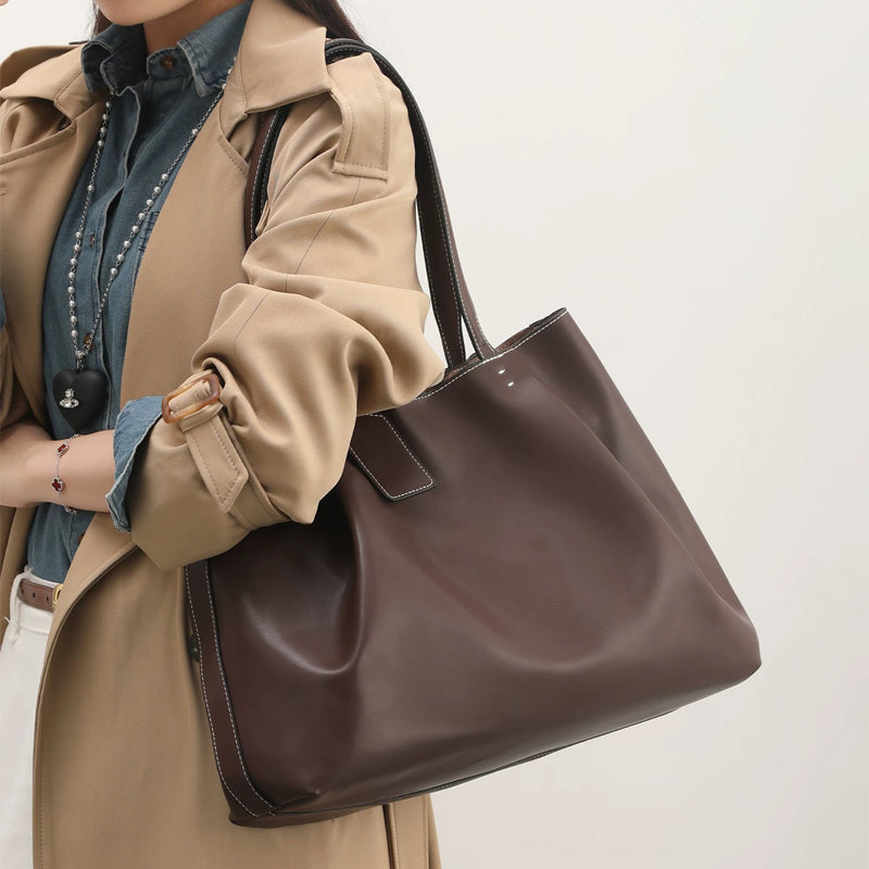 Tote Bag Dames | Ruim | PU-Leer | Schoudertas | Tassen