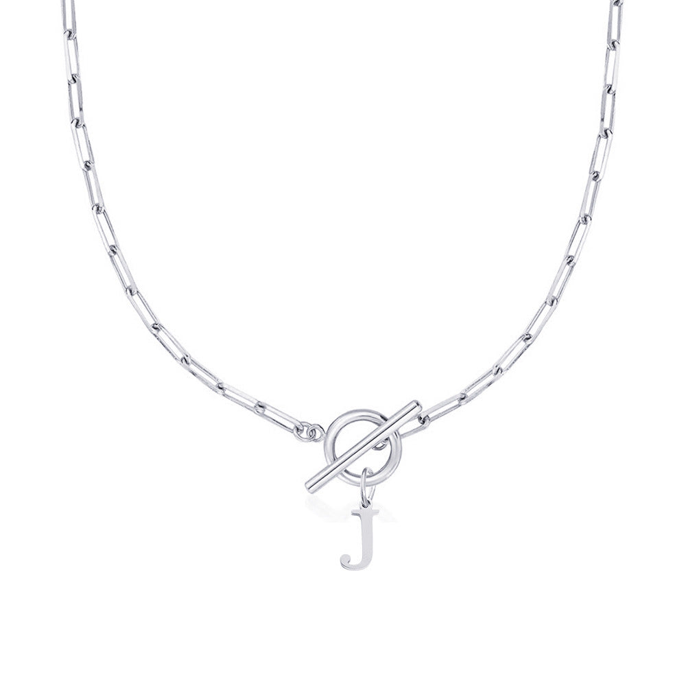 Ketting | Initial Letter | Paperclip Chain | Goud | Trendy