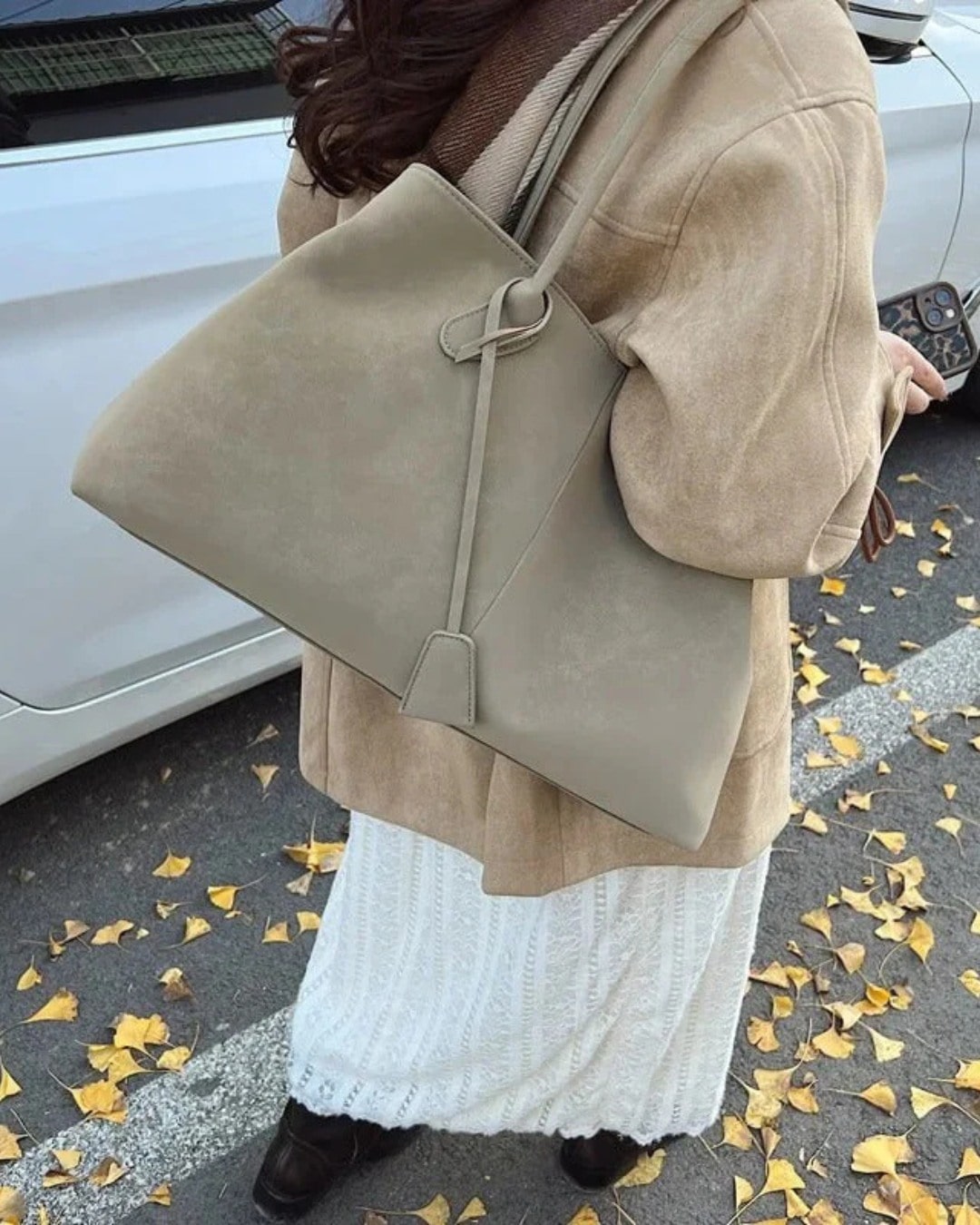 Luxe Dames Tote Bag - Ruime Vegan Leren Shopper