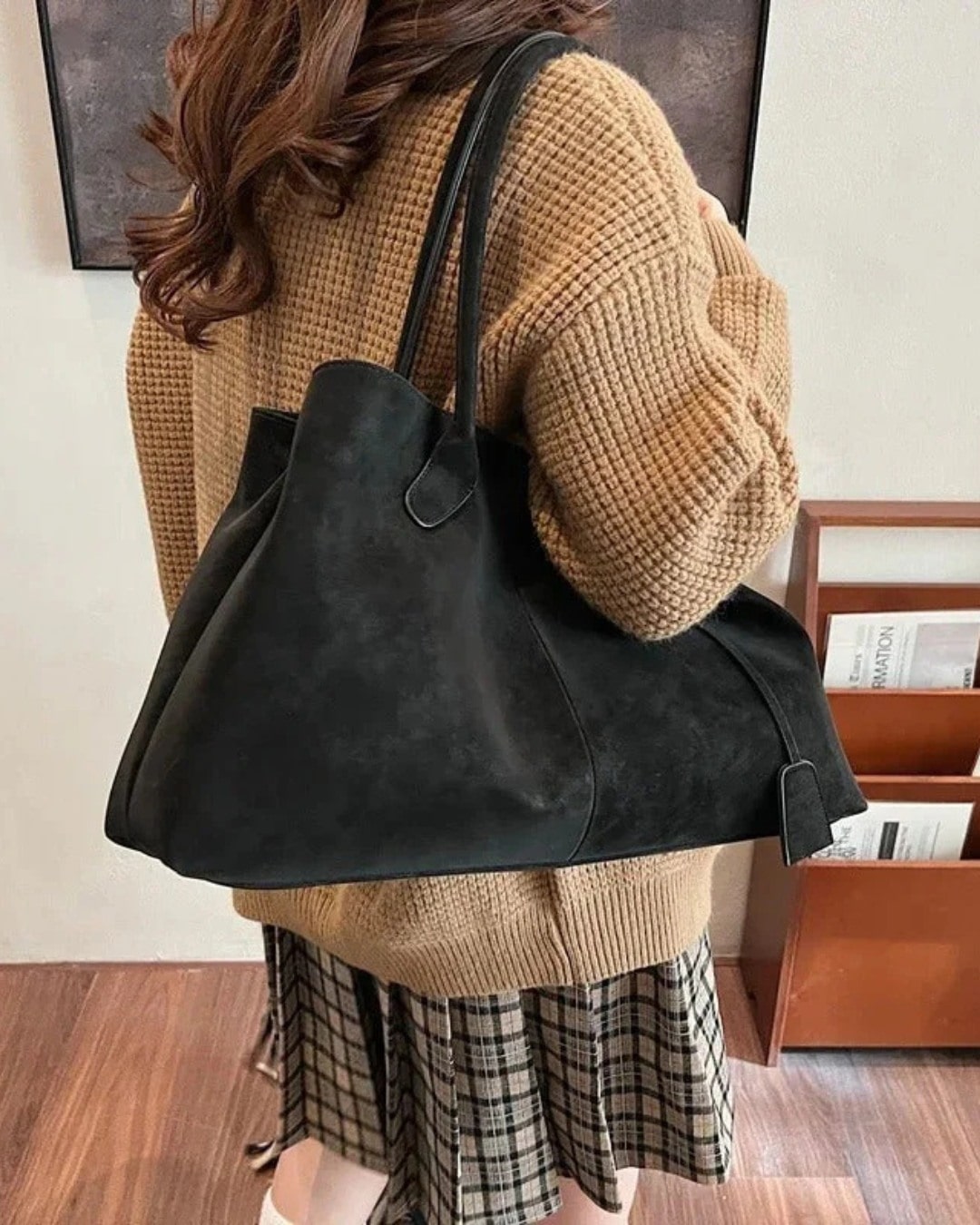 Luxe Dames Tote Bag - Ruime Vegan Leren Shopper