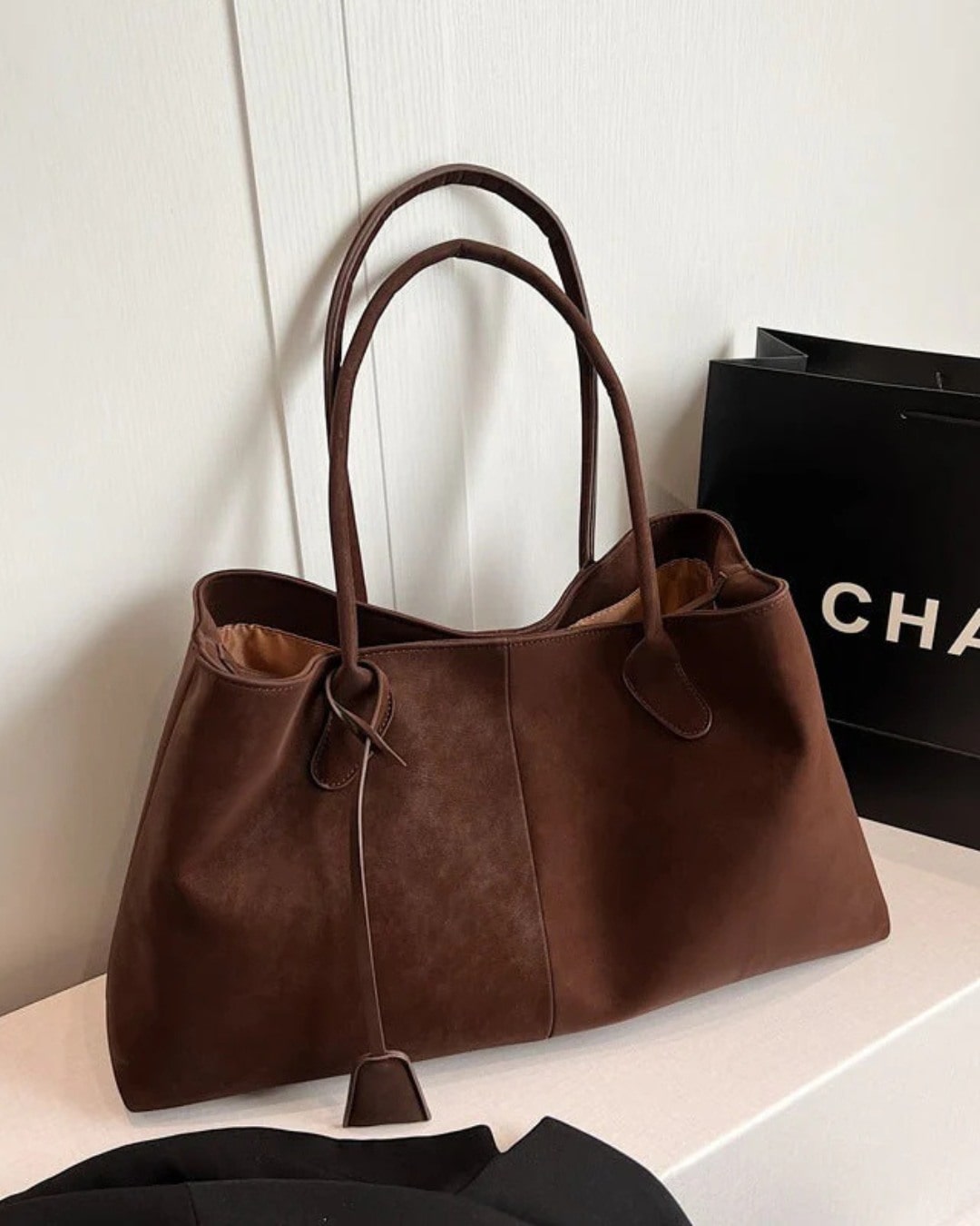 Luxe Dames Tote Bag - Ruime Vegan Leren Shopper