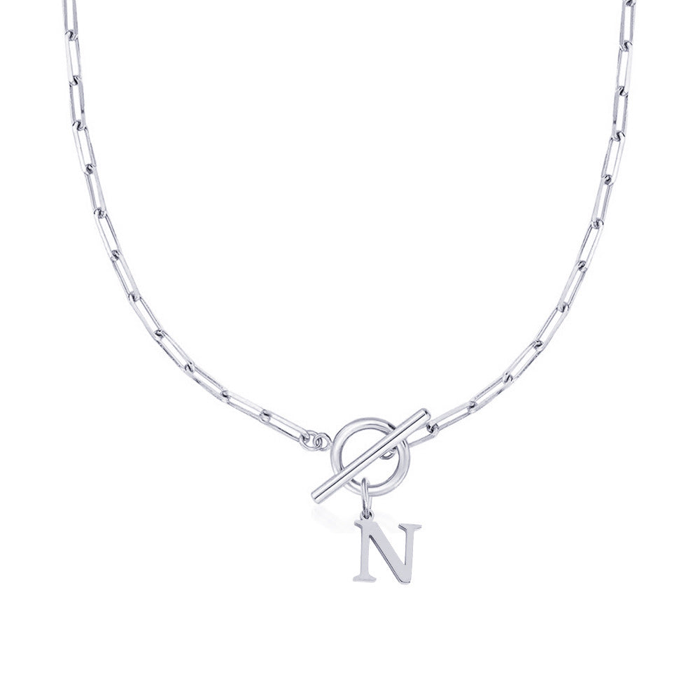 Ketting | Initial Letter | Paperclip Chain | Goud | Trendy