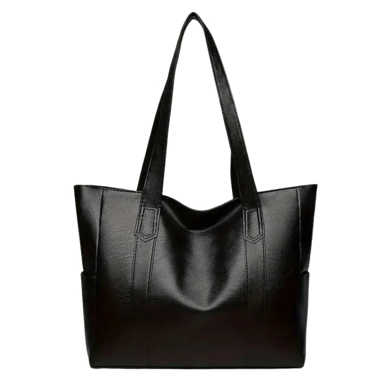 Luxe Leren Shopper – Ruim, Elegant en Tijdloos