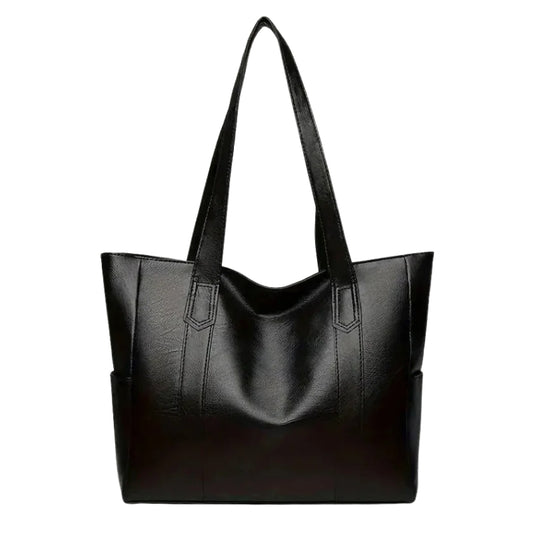 Luxe Leren Shopper – Ruim, Elegant en Tijdloos