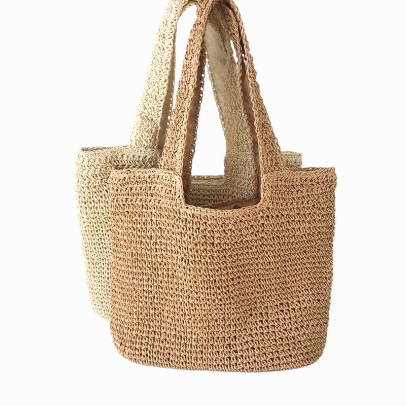 Gevlochten Tote Bag – Licht, Ruim & Zomers van Karakter