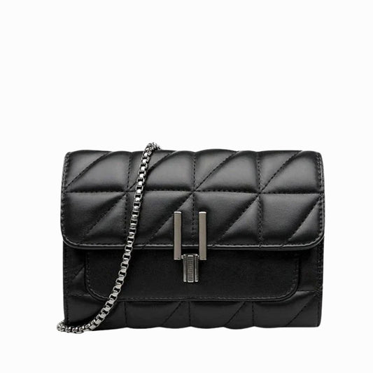 Midnight Luxe – Verfijnde Crossbody met Kettingdetail