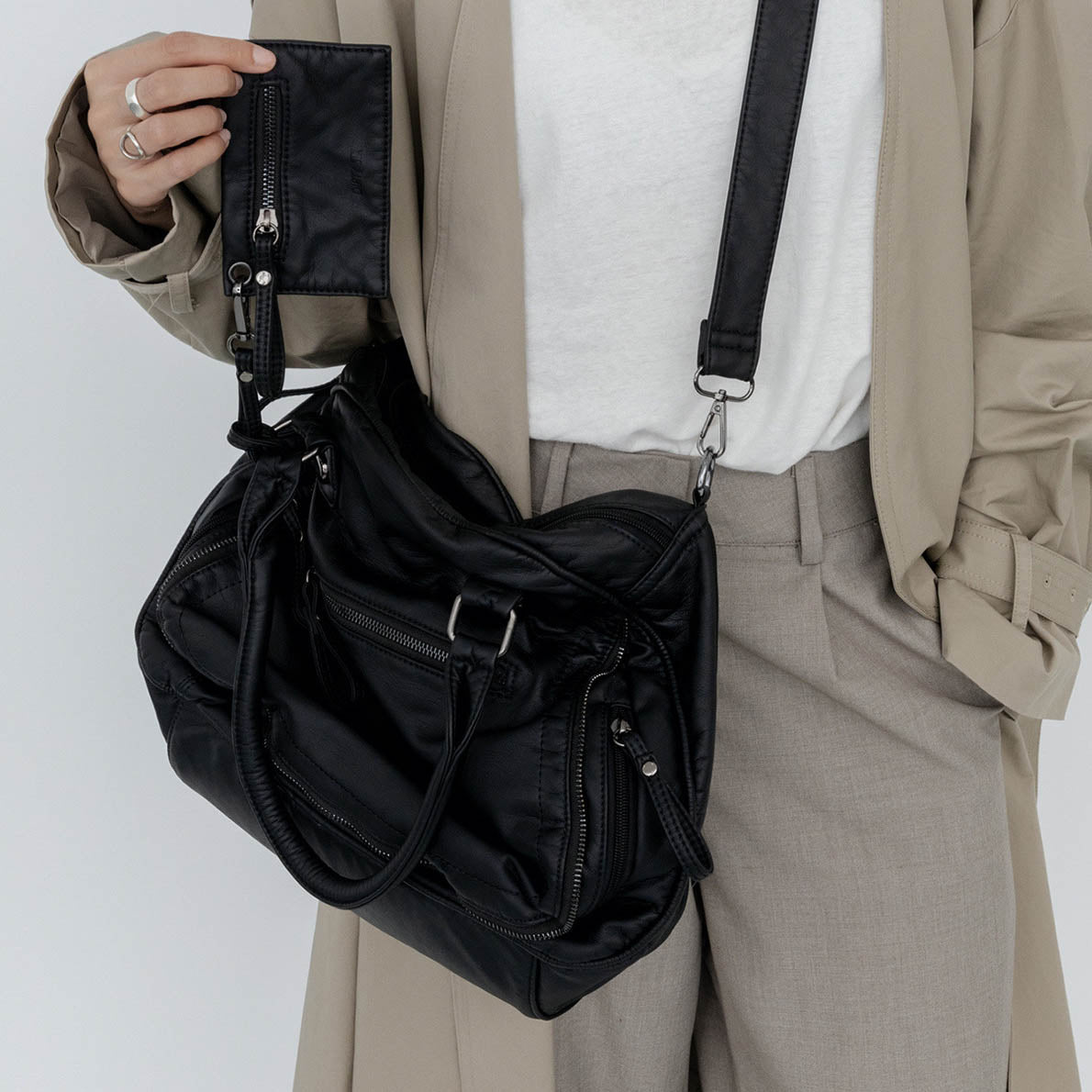 Tote Bag | Dames | Vegan Leer | XL | Ruim