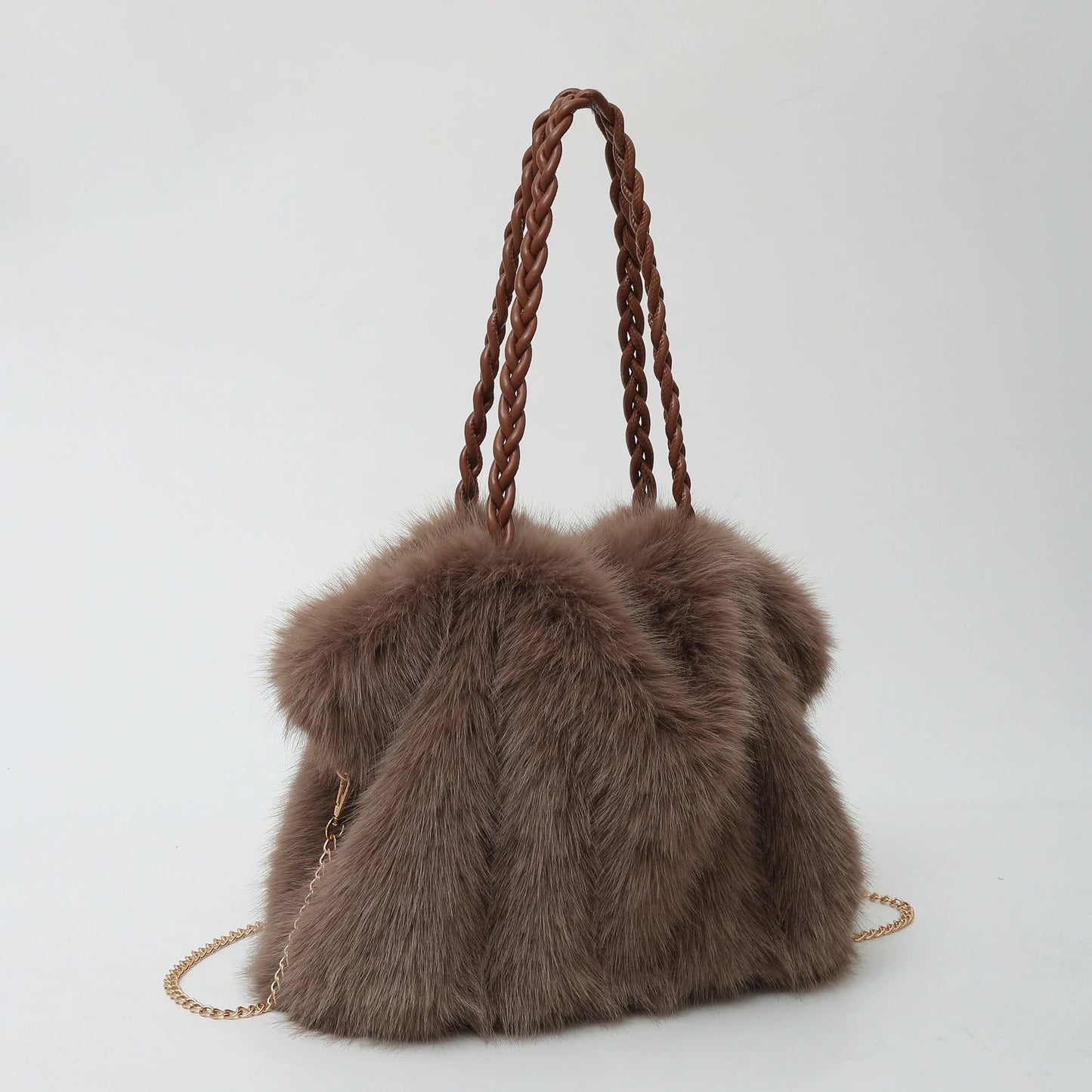 Luxe Fluffy Handtas | Dames Schoudertas | Zacht & Stijlvol