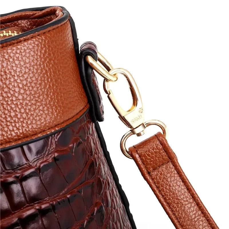 Dames Handtas | Croco Design | Luxe & Ruim