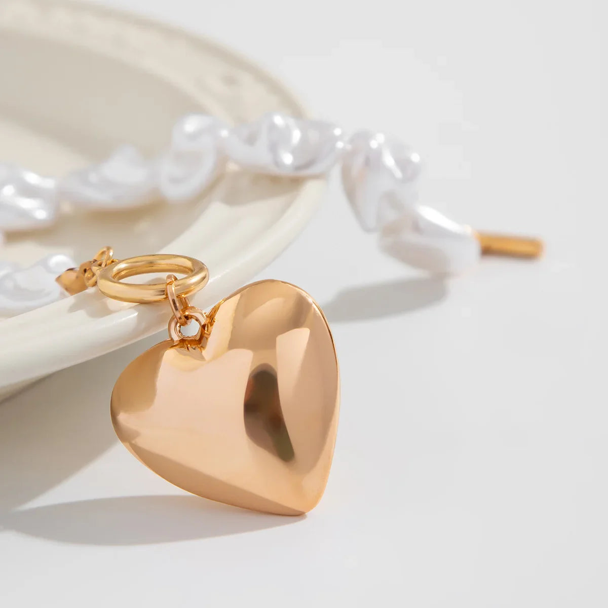Parel Hart Armband | Luxe Vintage Bracelet | Romantische Look